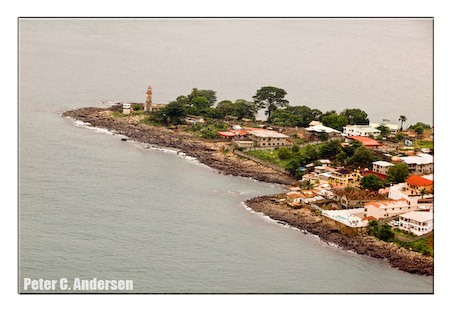Cape Lighthouse from the air.