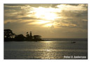 Cape Lighthouse at sunset.