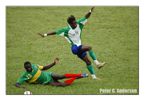 Football at the National Stadium.