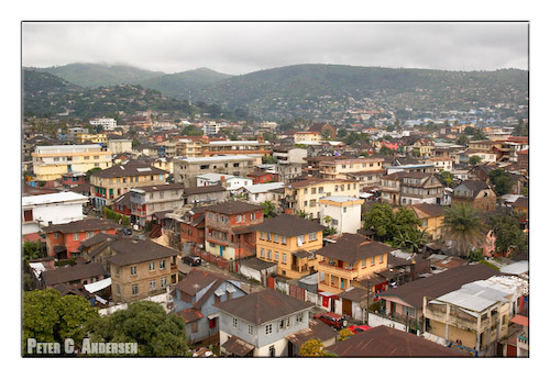 Downtown Freetown.