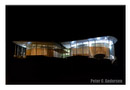The Special Court for Sierra Leone at night.