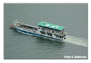 Ferry at sea.
