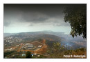 The U.S. Embassy, viewed  from Leicester Peak.
