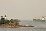 Ship passing the Cape Lighthouse