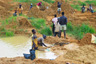 Artisanal diamond mining in Kono