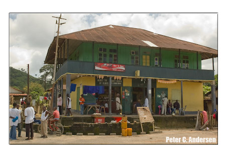 This building, now a shop, was the local RUF headquarters during the war.